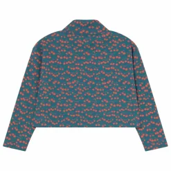 Tinycottons Col Roulé Crop Côtelé Pommes Coton Bio | Bleu marine Online