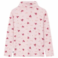 Petit Bateau Col roulé Fleuri Pointelle Coton Bio | Rose pâle Online