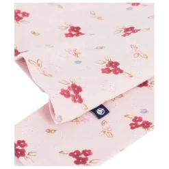 Petit Bateau Col roulé Fleuri Pointelle Coton Bio | Rose pâle Online
