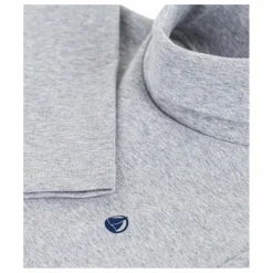 Discount Petit Bateau Col Roulé Logo | Gris chiné