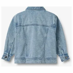 Outlet Wheat Collaboration x Pernille Teisbæk - Veste Denim Vive Coton Bio | Bleu
