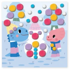 Janod Loisirs Créatifs|Collage Pompons - x Hachette