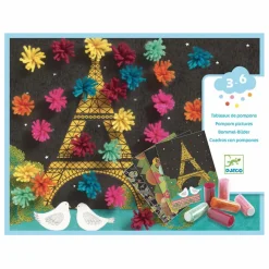 Djeco Collages des petits Explosion de pompons