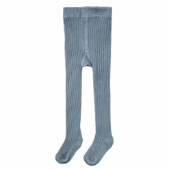 Sale Quincy Mae Collant Côtelé Coton Bio | Bleu gris