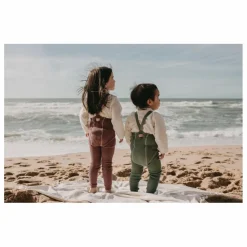 New Silly Silas Collants à Bretelles Coton Bio Sans Pieds | Vieux Rose