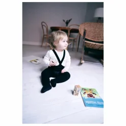 New Silly Silas Collants à Bretelles Coton Bio | Noir