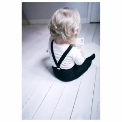 New Silly Silas Collants à Bretelles Coton Bio | Noir