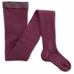 Collégien Collants Angélique Laine Mérinos | Rose Clearance