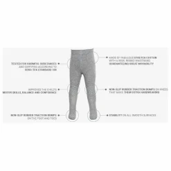 GOBABYGO Collants Anti-Dérapants | Gris Best