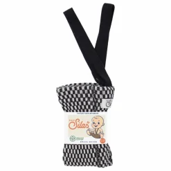 Silly Silas Collants Carreaux Coton Bio | Noir Outlet