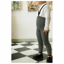 Silly Silas Collants Carreaux Coton Bio | Noir Outlet