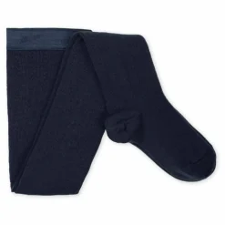 Online Collégien Collants en laine mérinos Angélique | Bleu nuit