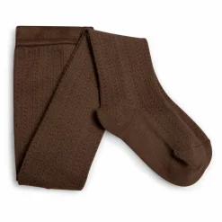Outlet Collégien Collants en laine mérinos Angélique | Chocolat