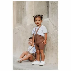 Sale Silly Silas Collants Shorty Coton Bio | Marron