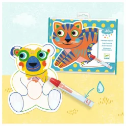 Djeco Coloriage à l'eau Animalo-Ma Multicolore Discount