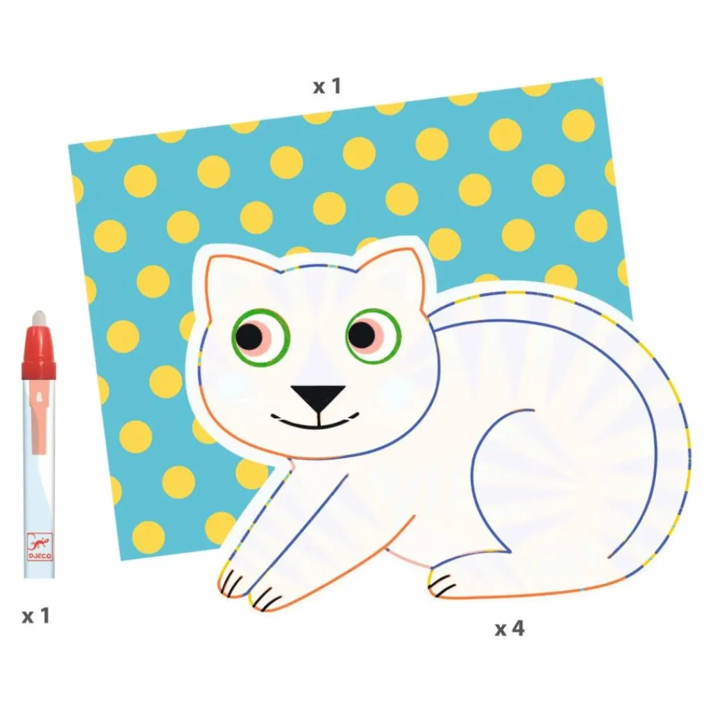 Djeco Coloriage à l'eau Animalo-Ma Multicolore Discount