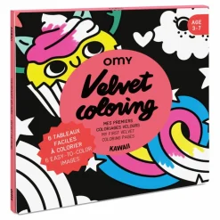 Omy Coloriage velours - Kawai | Orange Hot