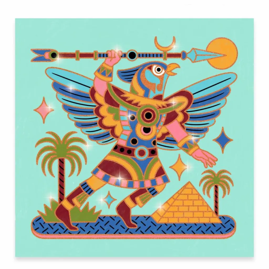 Discount Djeco Coloriages Animaux guerriers Multicolore