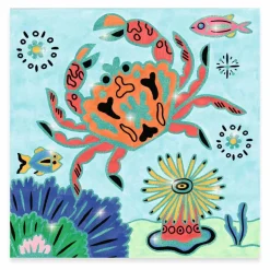 Discount Djeco Coloriages Sous la Mer Multicolore