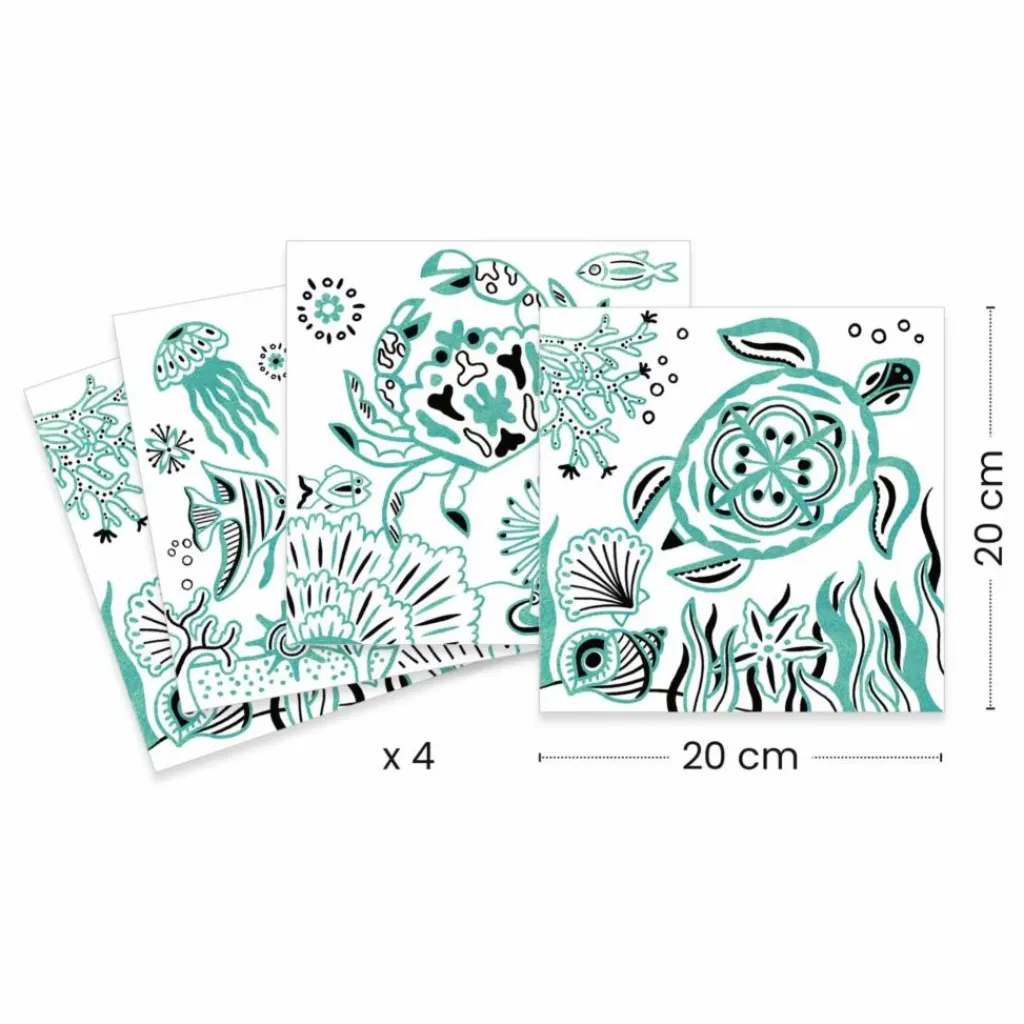 Discount Djeco Coloriages Sous la Mer Multicolore