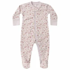 Quincy Mae Combinaison à Pieds Fleurie Coton Bio | Lilas tLilas Online