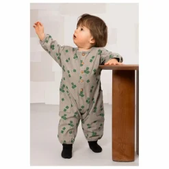 Hot Studio Bohème Combinaison Big Papi Trèfles Velours Côtelé Coton Bio | Gris