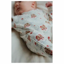 Hot Konges Sløjd Combinaison Cache Cœur Minnie Chiens Pointelle Coton Bio | Ecru