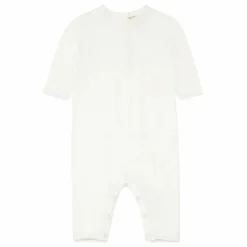 New Bonpoint Combinaison Coton Cerises | Ecru