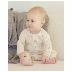 Quincy Mae Combinaison Côtelée Hiboux Coton Bio |