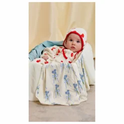 Mini Rodini Combinaison Cœurs Velours Coton Bio | Blanc