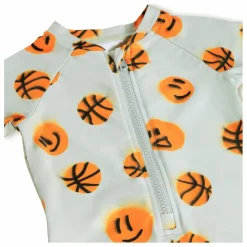 Molo Combinaison de Bain Neka LS Basketballs Fibres Recyclées | Bleu pâle New