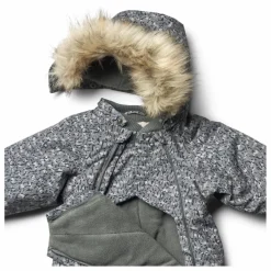 Enfant Wheat Combinaisons|Premières Tenues|Combinaison de Ski Fleurie Façon Fourrure Matières Recyclées Nickie |