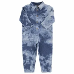 Enfant Piupiuchick Robes, Combinaisons|Combinaisons|Combinaison en Jean Tie & Die |