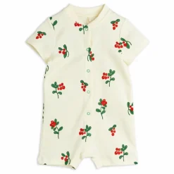 Mini Rodini Premières Tenues|Bodies, Combinaisons|Combinaison Fleurie Coton Bio |