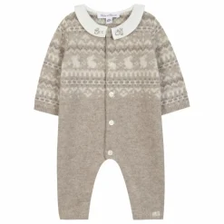 Tartine et Chocolat Combinaison Jacquard Cachemire | Grège Best