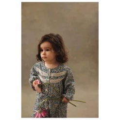 Online Louise Misha Combinaison Lilanya Fleurie Velours Fin | Bleu