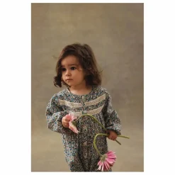 Online Louise Misha Combinaison Lilanya Fleurie Velours Fin | Bleu