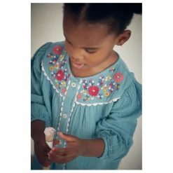 Louise Misha Combinaison Liliane Gaze de Coton | Bleu Discount