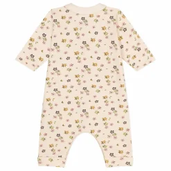 Petit Bateau Combinaison Molleton Fleurs | Beige