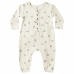 Sale Quincy Mae Combinaison Ours Coton Bio | Ecru