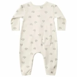 Sale Quincy Mae Combinaison Ours Coton Bio | Ecru