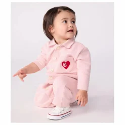 Petit Bateau Combinaison Pompiste Cœur Coton Bio |