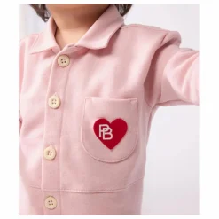 Petit Bateau Combinaison Pompiste Cœur Coton Bio |