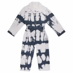 the new society Combinaison Tie and Dye Vincent Coton Bio | Bleu marine Best