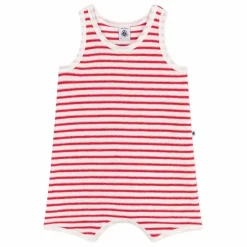 Discount Petit Bateau Combishort Bouri Coton Bio | Rouge