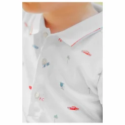 Clearance Tartine et Chocolat Combishort Motif Voiture | Blanc