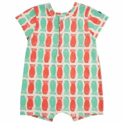 Bobo Choses Combishort Poisson Coton Bio | Rouge