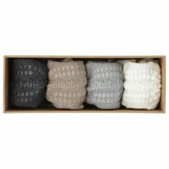 Enfant GOBABYGO Nuit, Sous-Vêtements|Nuit, Sous-Vêtements|Combo Box 4 Chaussettes Antidérapantes Bamboo |