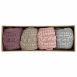 GOBABYGO Combo Box 4 Chaussettes Coton Bio | Sable