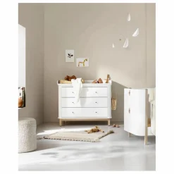 Enfant Oliver Furniture Commodes|Rangement Enfant|Commode à langer Wood 3 tiroirs |